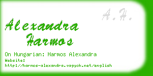 alexandra harmos business card